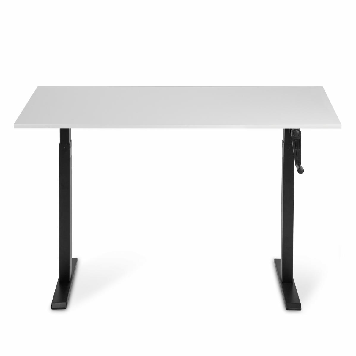Регулируемый стол AdapDesk Smart Manual 18мм Crystal White, Space Black, фото 7