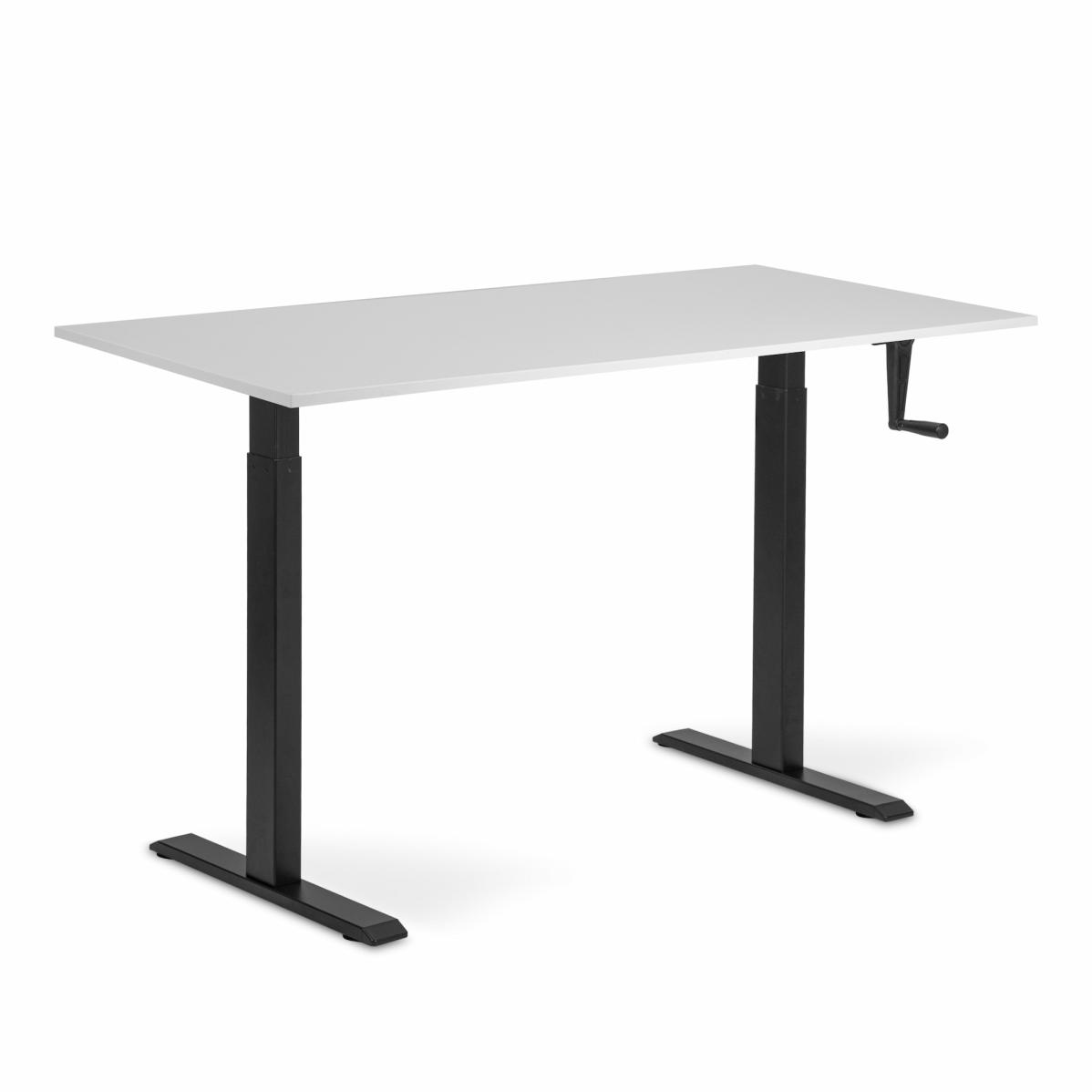 Регулируемый стол AdapDesk Smart Manual 18мм Crystal White, Space Black, фото 8