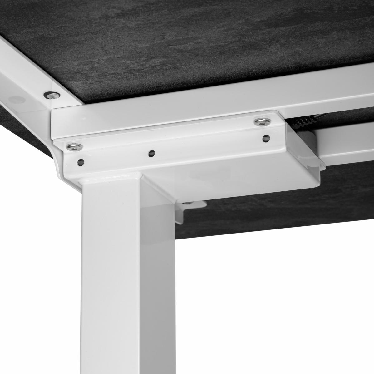 Регульований стіл AdapDesk Smart 2 Motor 18мм Carbon Black, Snow White, фото 6