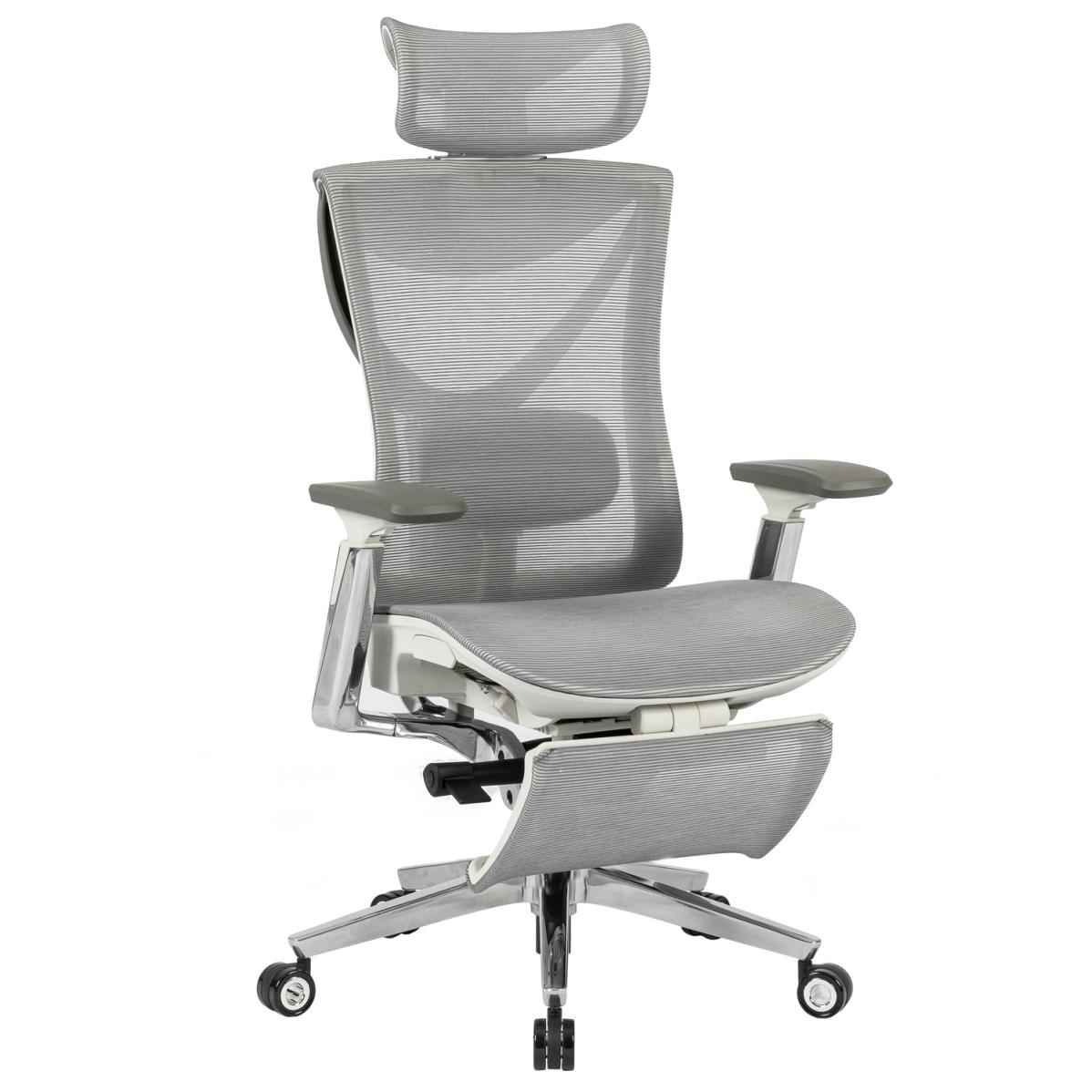 Крісло S1 Mesh Pro Max Senior ErgoChair Platinum Alpine Grey, фото 1