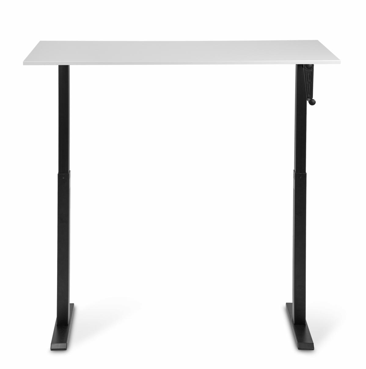 Регулируемый стол AdapDesk Smart Manual 18мм Crystal White, Space Black, фото 5