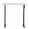 Регульований стіл AdapDesk Smart Manual 18мм Crystal White, Space Black, фото 5 mini