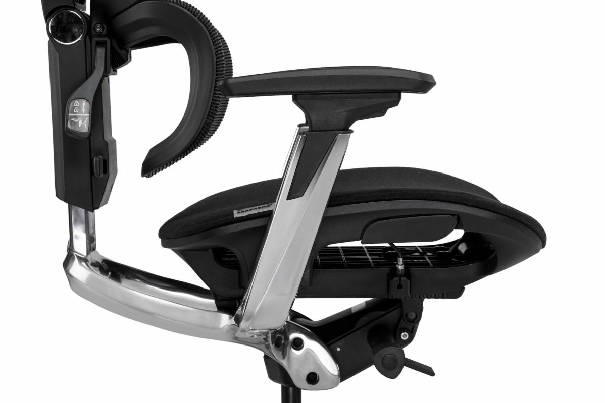 Кресло S3 Pro Senior ErgoChair Platinum Grafite Black, фото 9