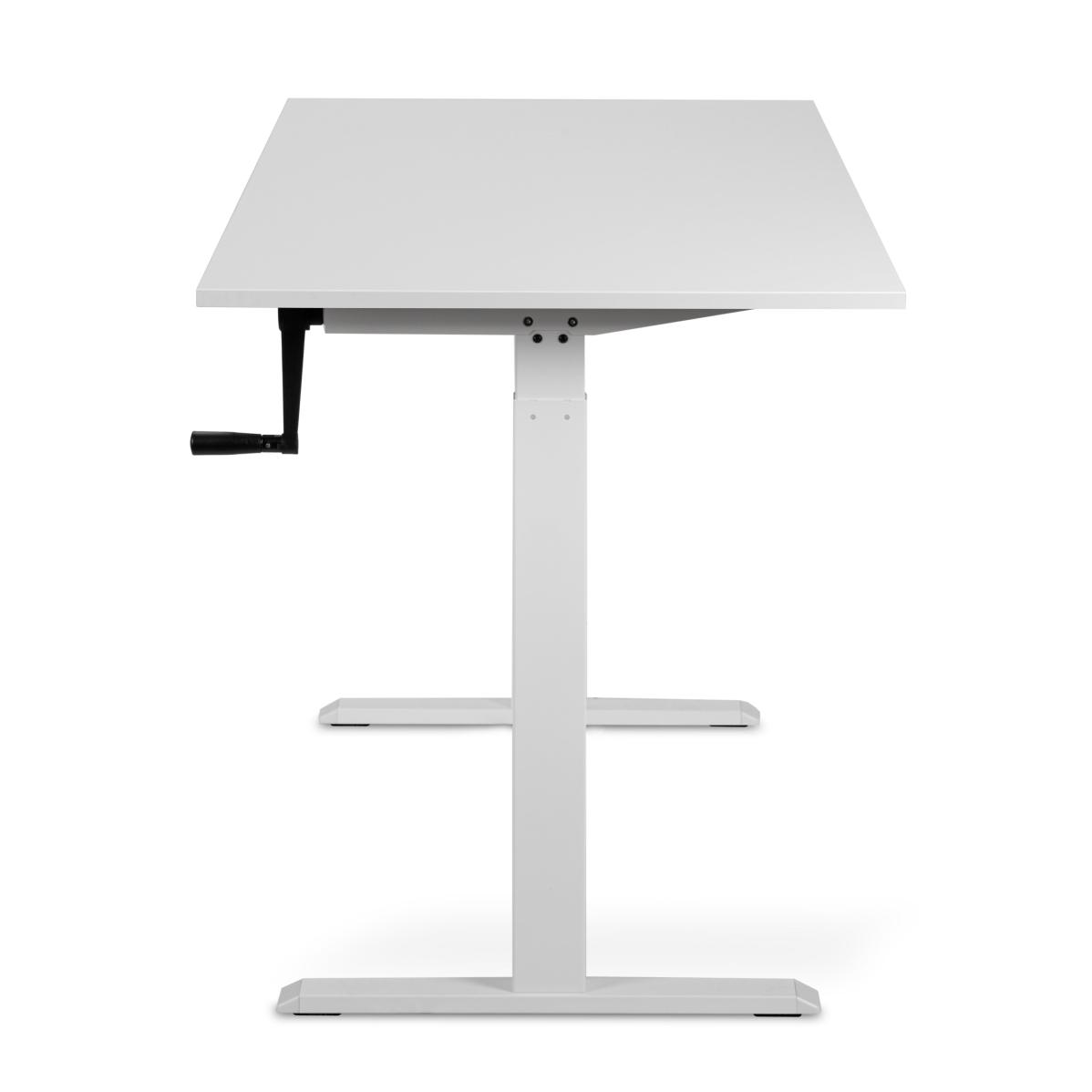 Регулируемый стол AdapDesk Smart Manual 18мм Crystal White, Snow White, фото 3