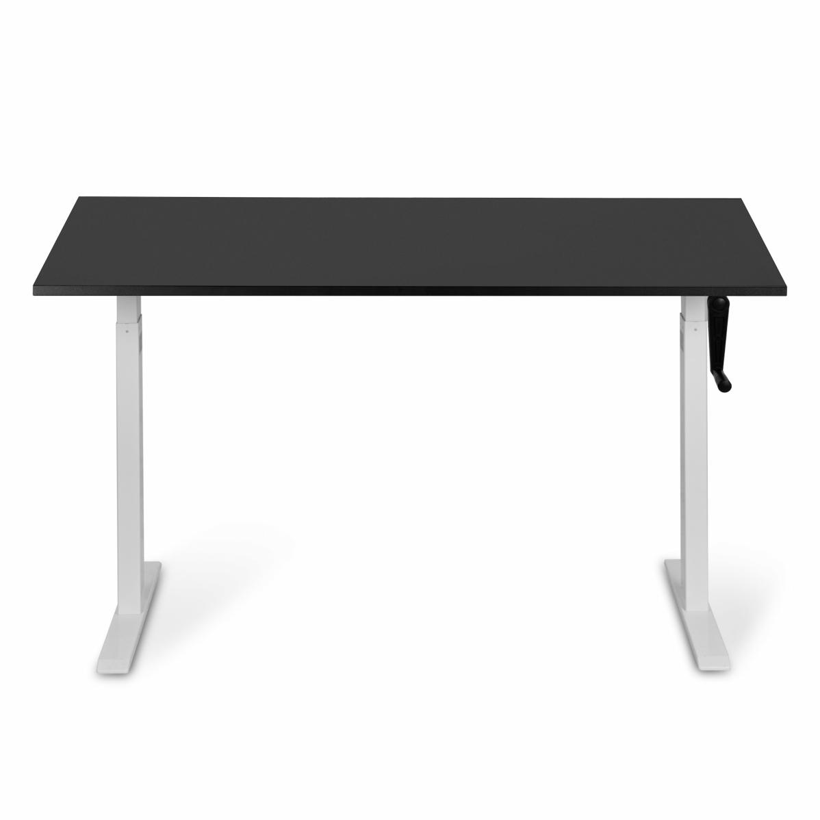 Регулируемый стол AdapDesk Smart Manual 18мм Deep Black, Snow White, фото 7