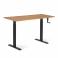 Регульований стіл AdapDesk Smart Manual 18мм Golden Wood, Space Black, фото 8 mini