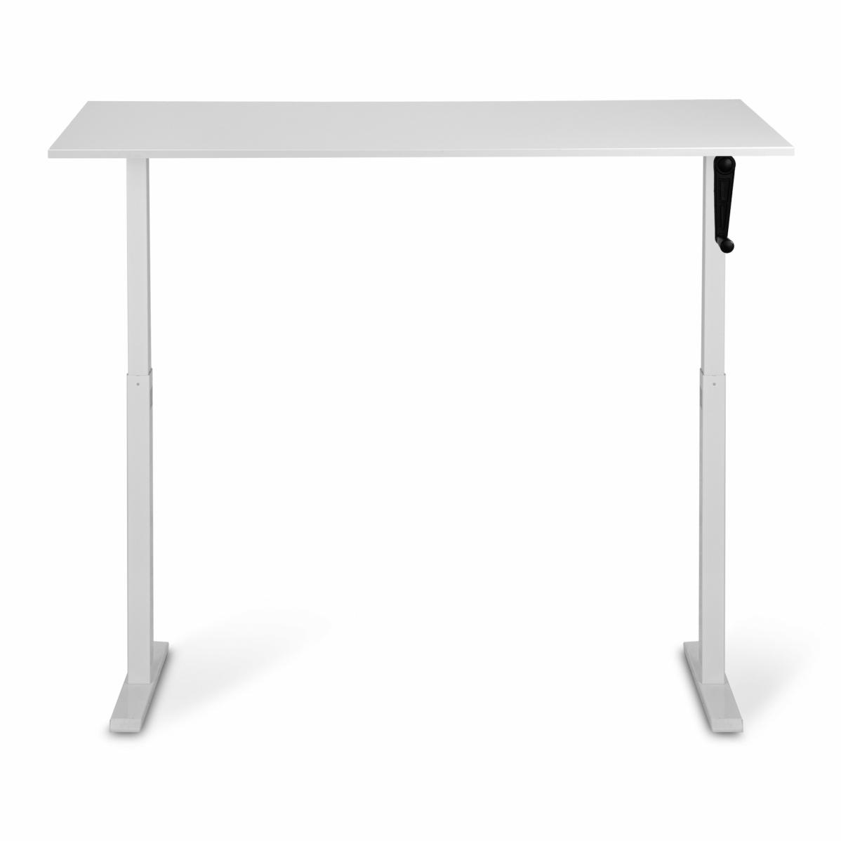 Регулируемый стол AdapDesk Smart Manual 18мм Crystal White, Snow White, фото 5