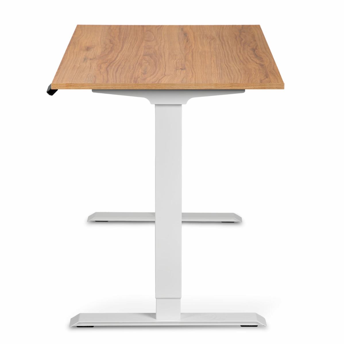 Регульований стіл AdapDesk Smart 2 Motor 18мм Golden Wood, Snow White, фото 3