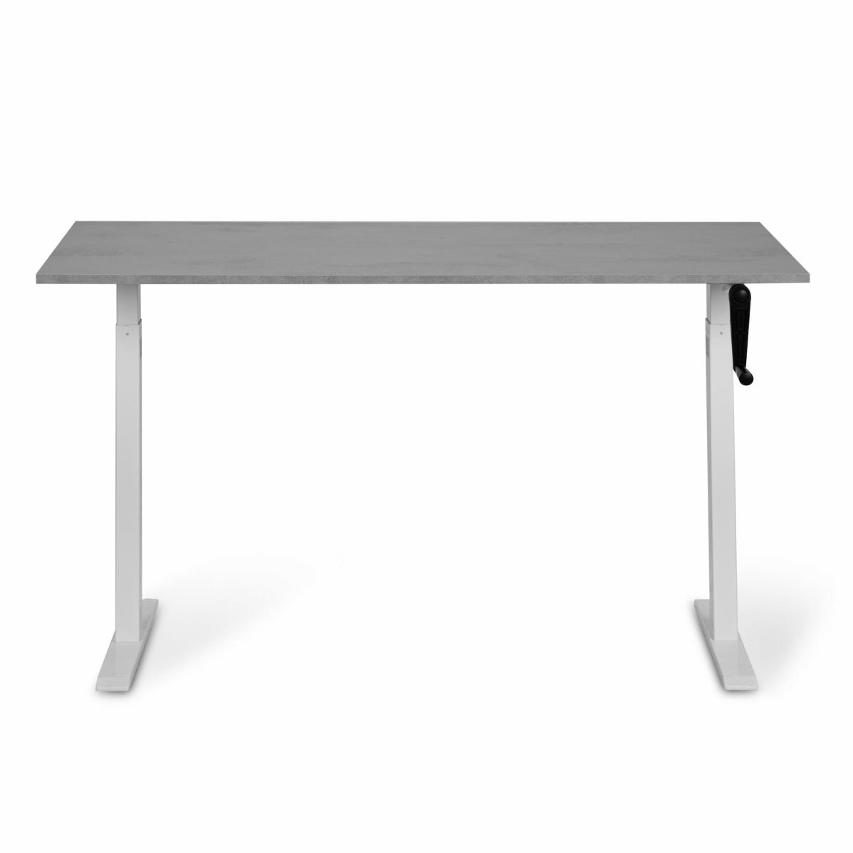 Регулируемый стол AdapDesk Smart Manual 18мм Smoky Gray, Snow White, фото 1