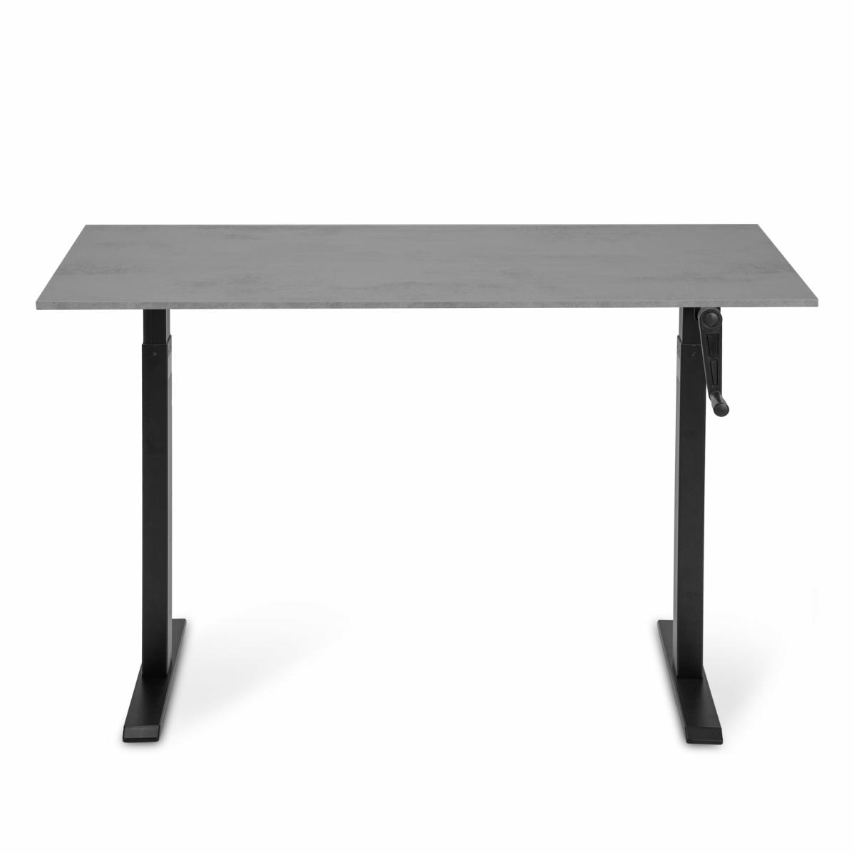 Регулируемый стол AdapDesk Smart Manual 18мм Smoky Gray, Space Black, фото 7