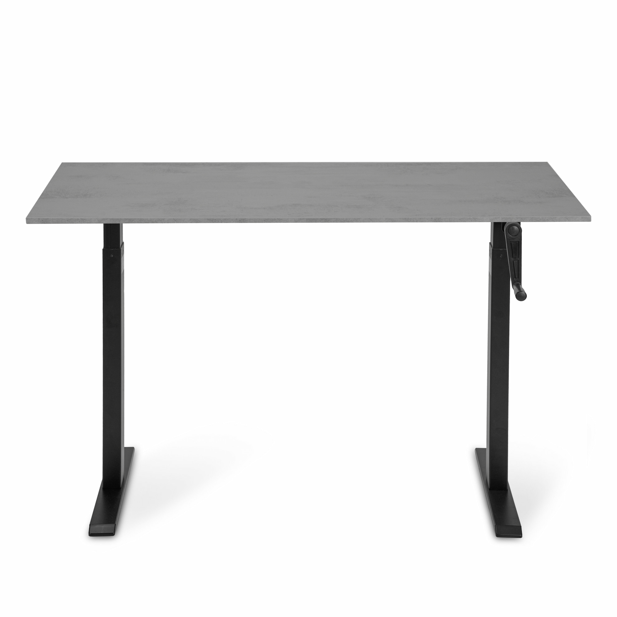 Регульований стіл AdapDesk Smart Manual 18мм Smoky Gray, Space Black, фото 7