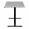 Регульований стіл AdapDesk Smart 1 Motor 18мм Smoky Gray, Space Black, фото 3 mini