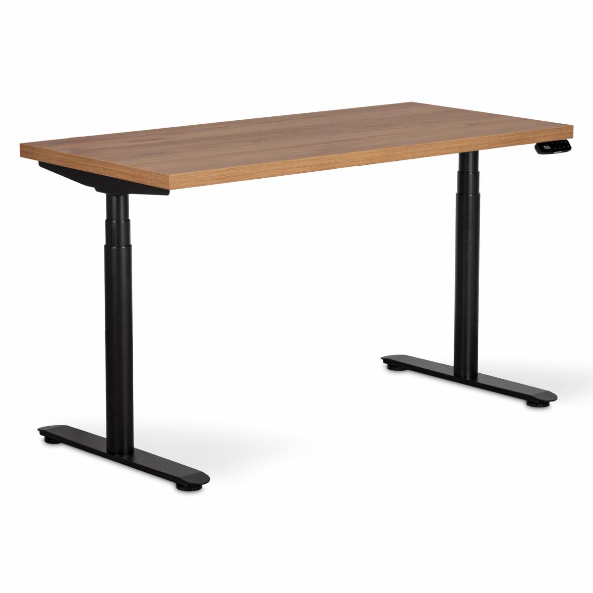 Регулируемый стол AdapDesk Smart 2 Motor Pro Max 36мм Golden Wood, Space Black, фото 8