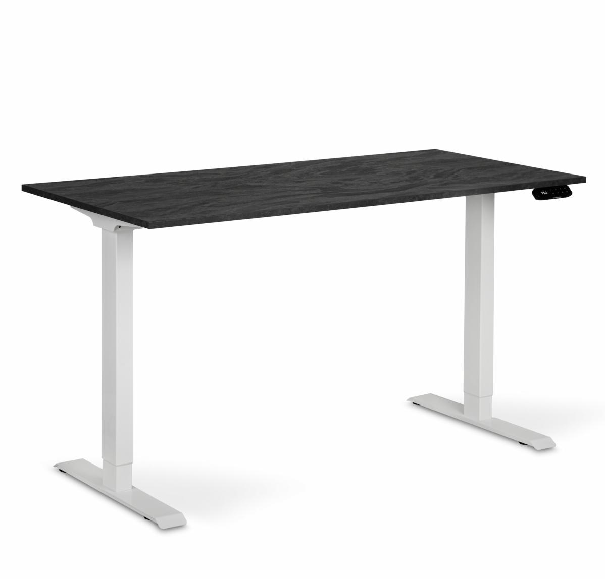 Регульований стіл AdapDesk Smart 2 Motor 18мм Carbon Black, Snow White, фото 8