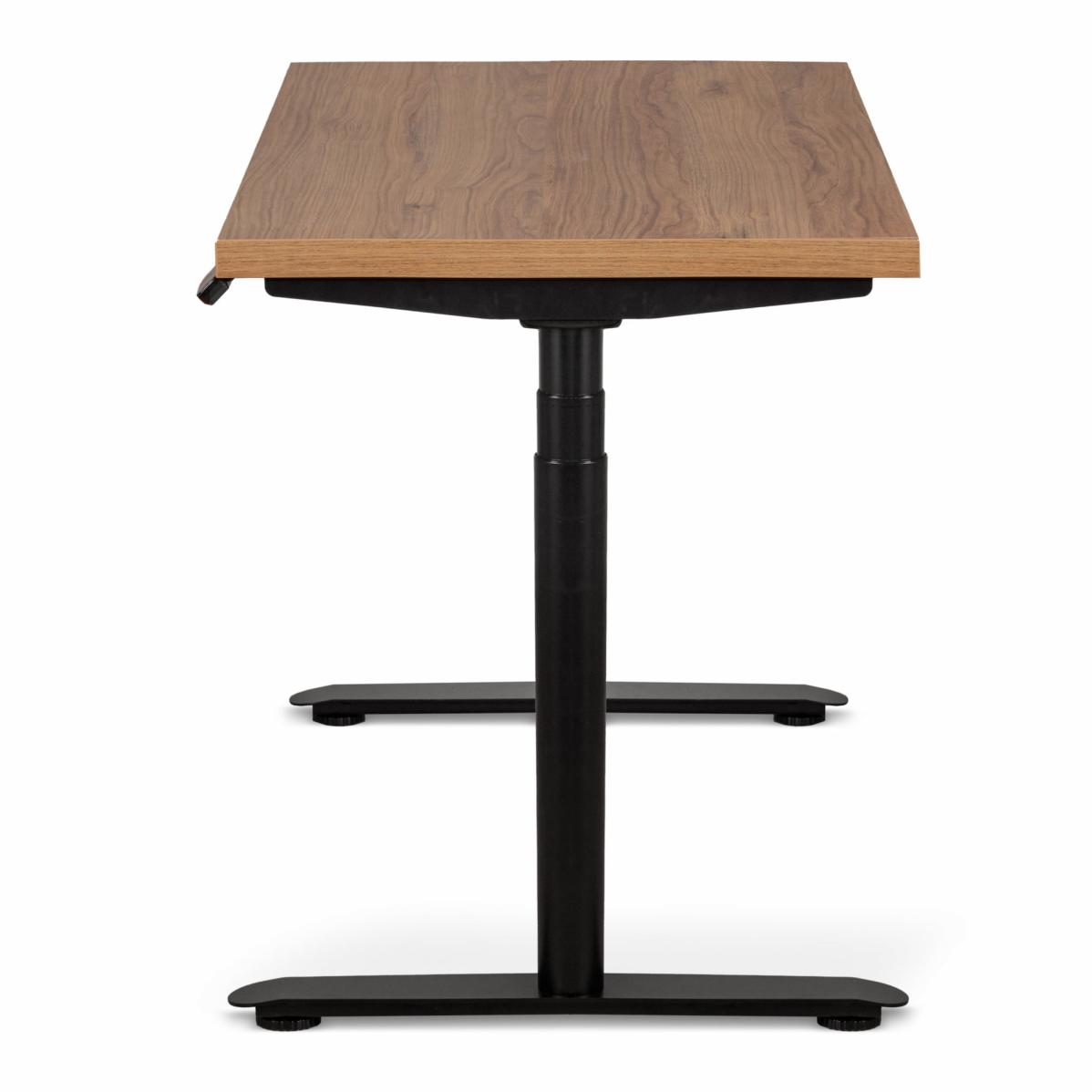 Регулируемый стол AdapDesk Smart 2 Motor Pro Max 36мм Golden Wood, Space Black, фото 3