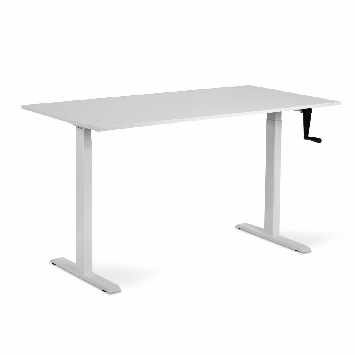 Регулируемый стол AdapDesk Smart Manual 18мм Crystal White, Snow White, фото 8