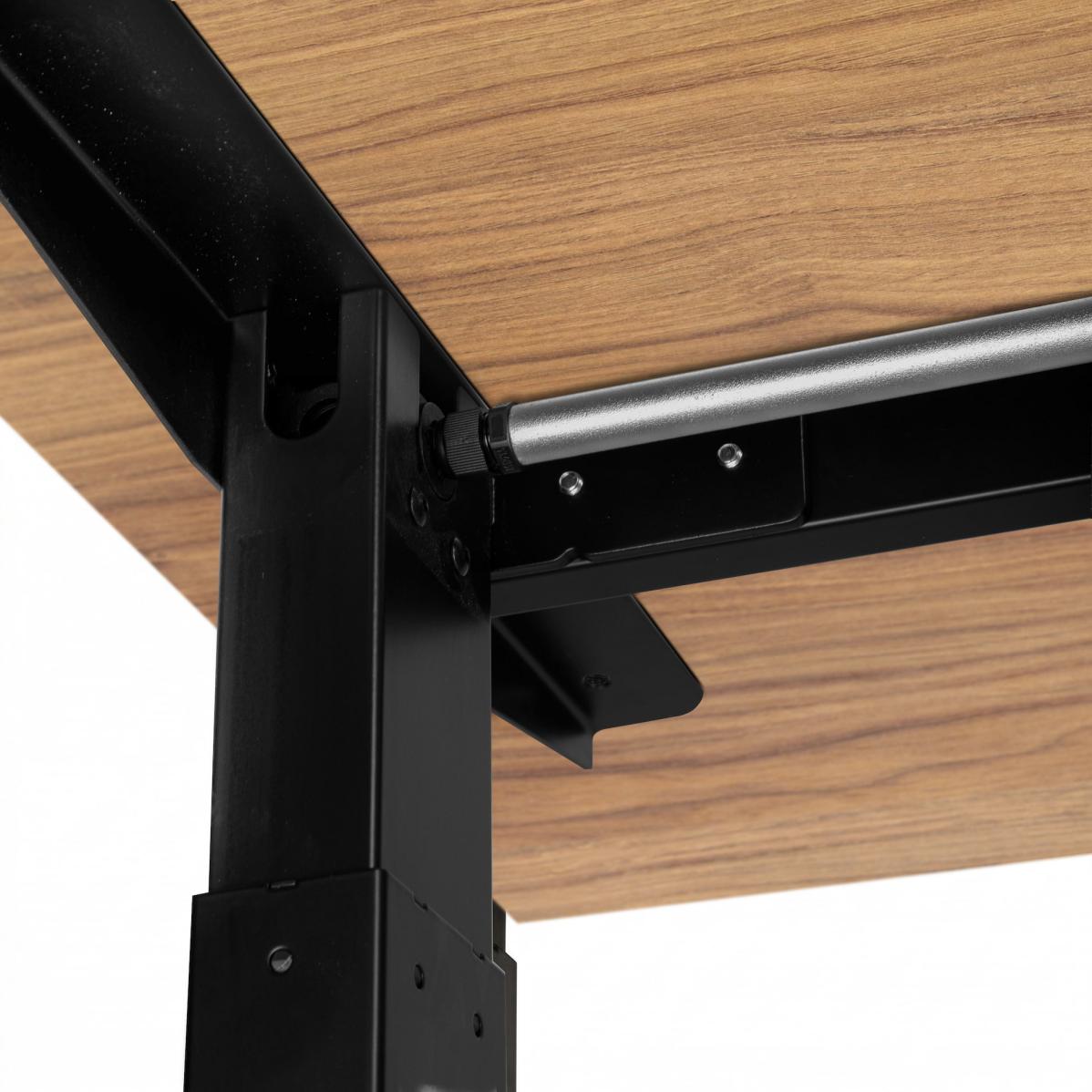 Регулируемый стол AdapDesk Smart Manual 18мм Golden Wood, Space Black, фото 6