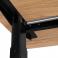 Регульований стіл AdapDesk Smart Manual 18мм Golden Wood, Space Black, фото 6 mini