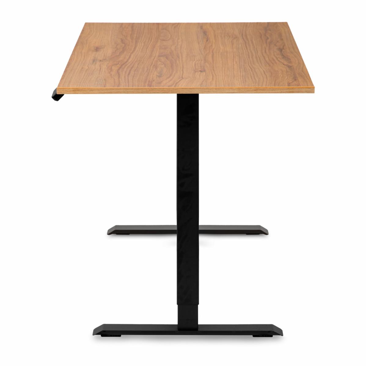 Регулируемый стол AdapDesk Smart 1 Motor 18мм Golden Wood, Space Black, фото 3