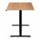 Регульований стіл AdapDesk Smart 1 Motor 18мм Golden Wood, Space Black, фото 3 mini