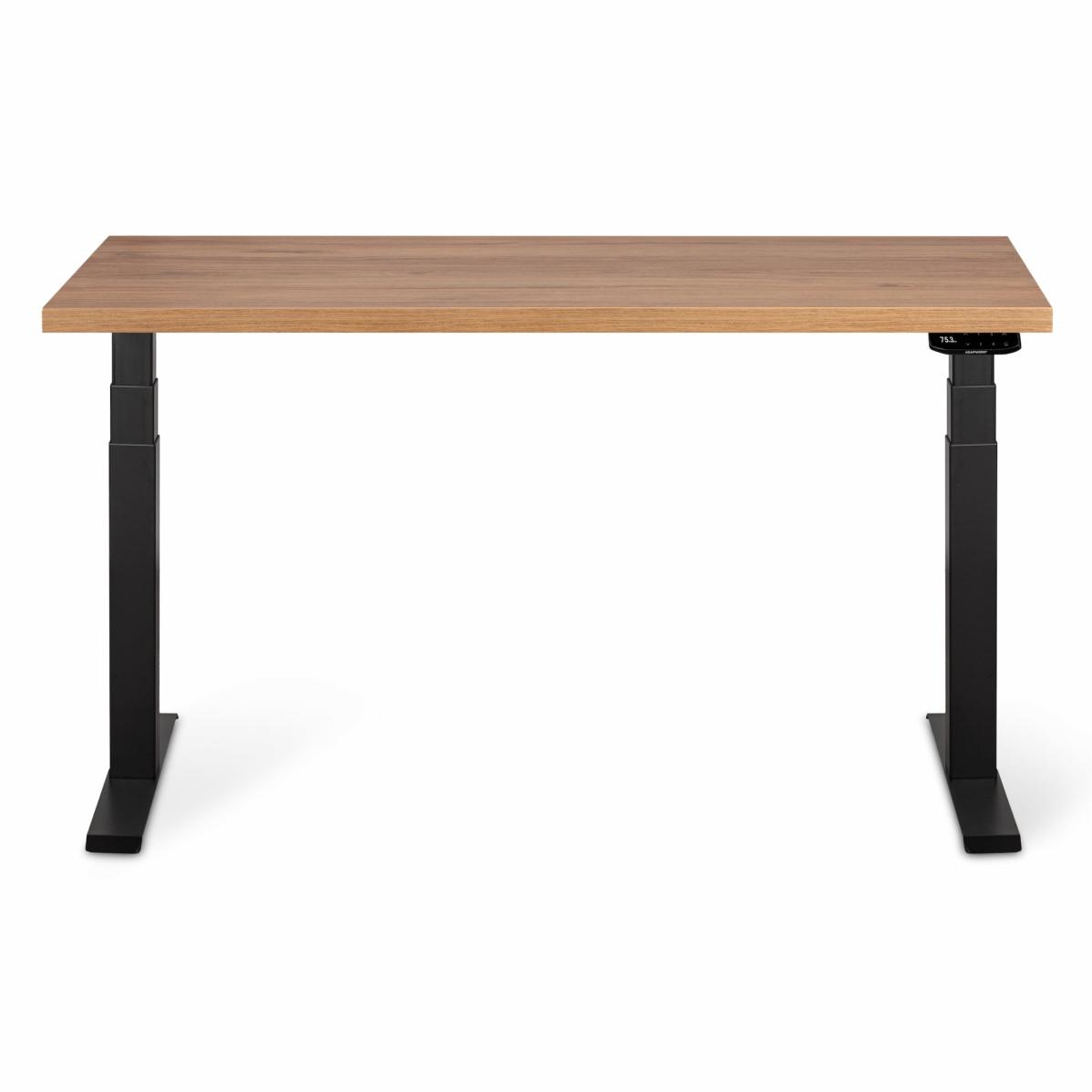 Регулируемый стол AdapDesk Smart 2 Motor Pro 36мм Golden Wood, Space Black, фото 1