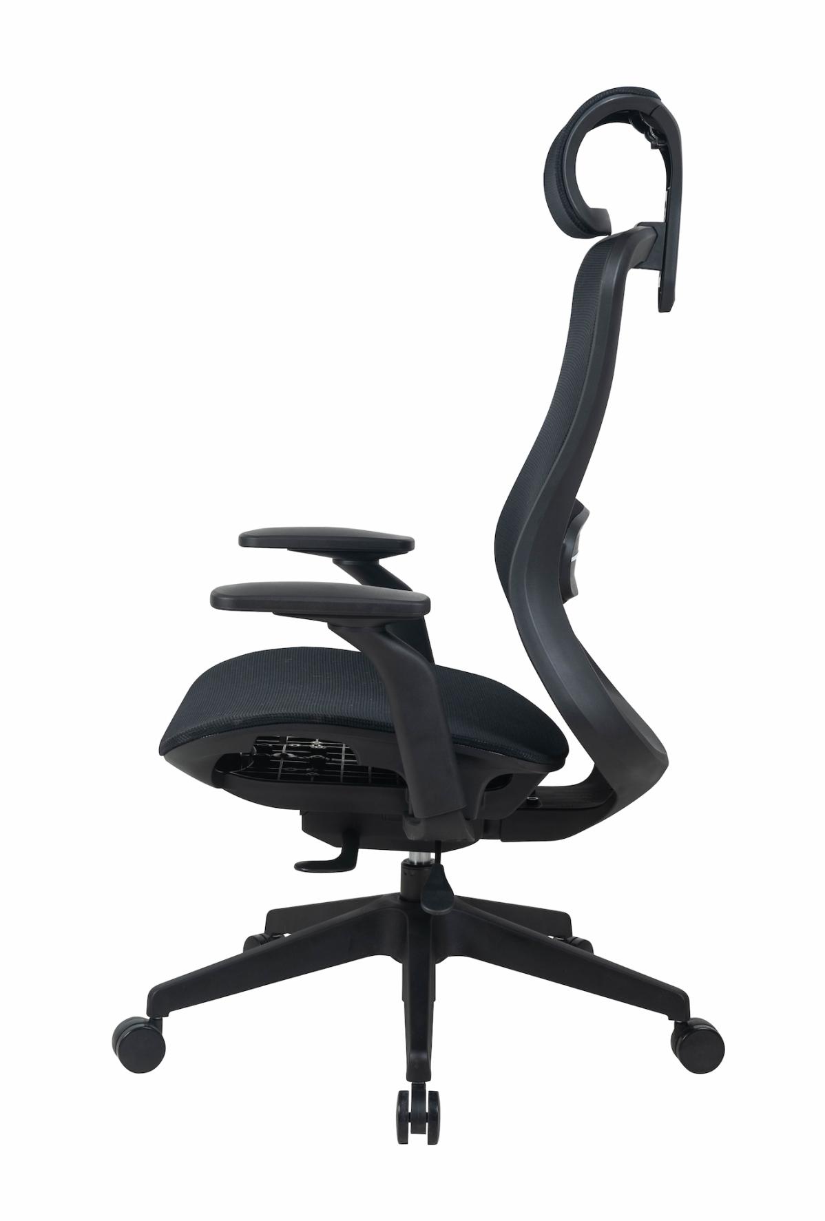 Кресло M4 Mesh Middle Ergochair Deep Black, фото 5