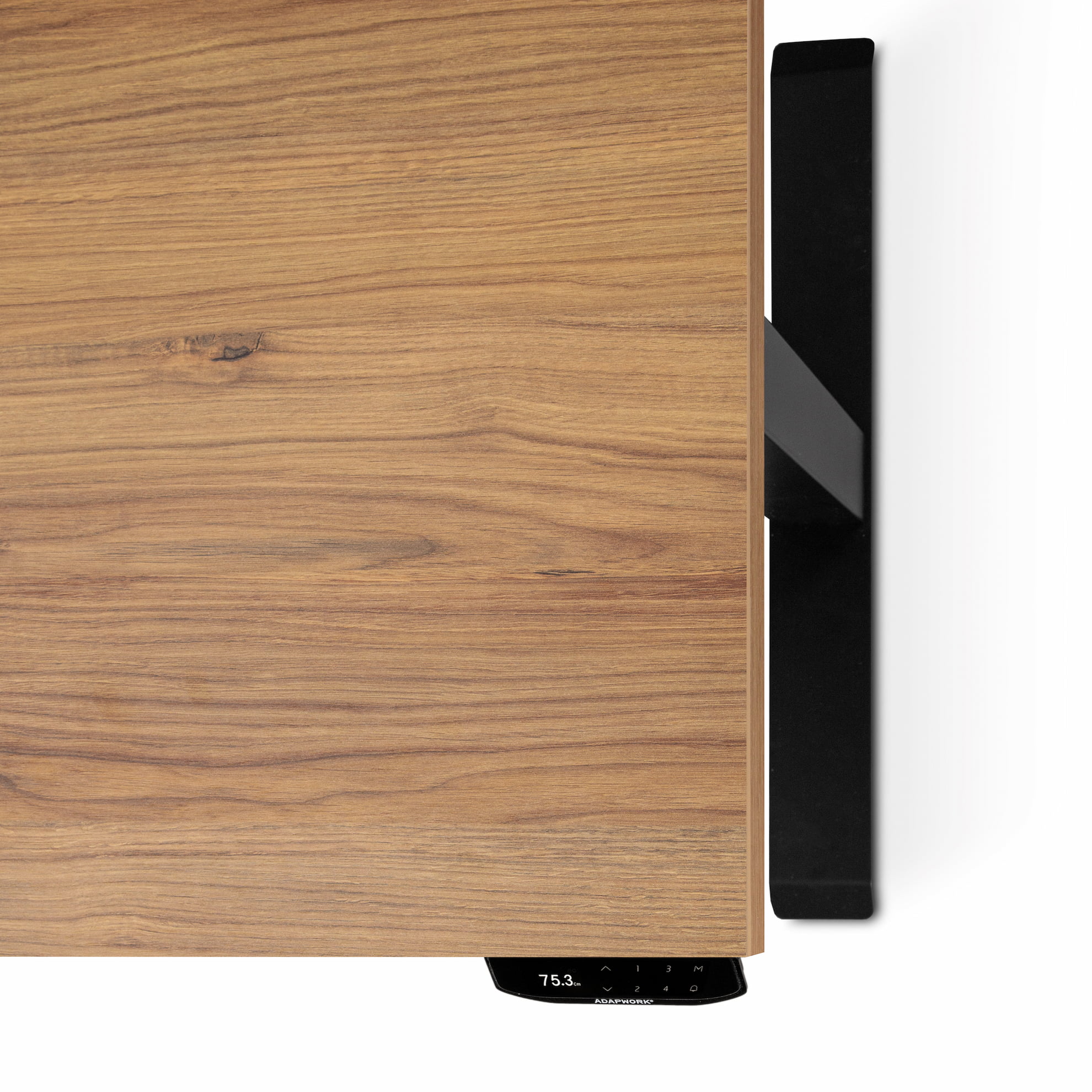 Регульований стіл AdapDesk Smart 1 Motor 18мм Golden Wood, Space Black, фото 4