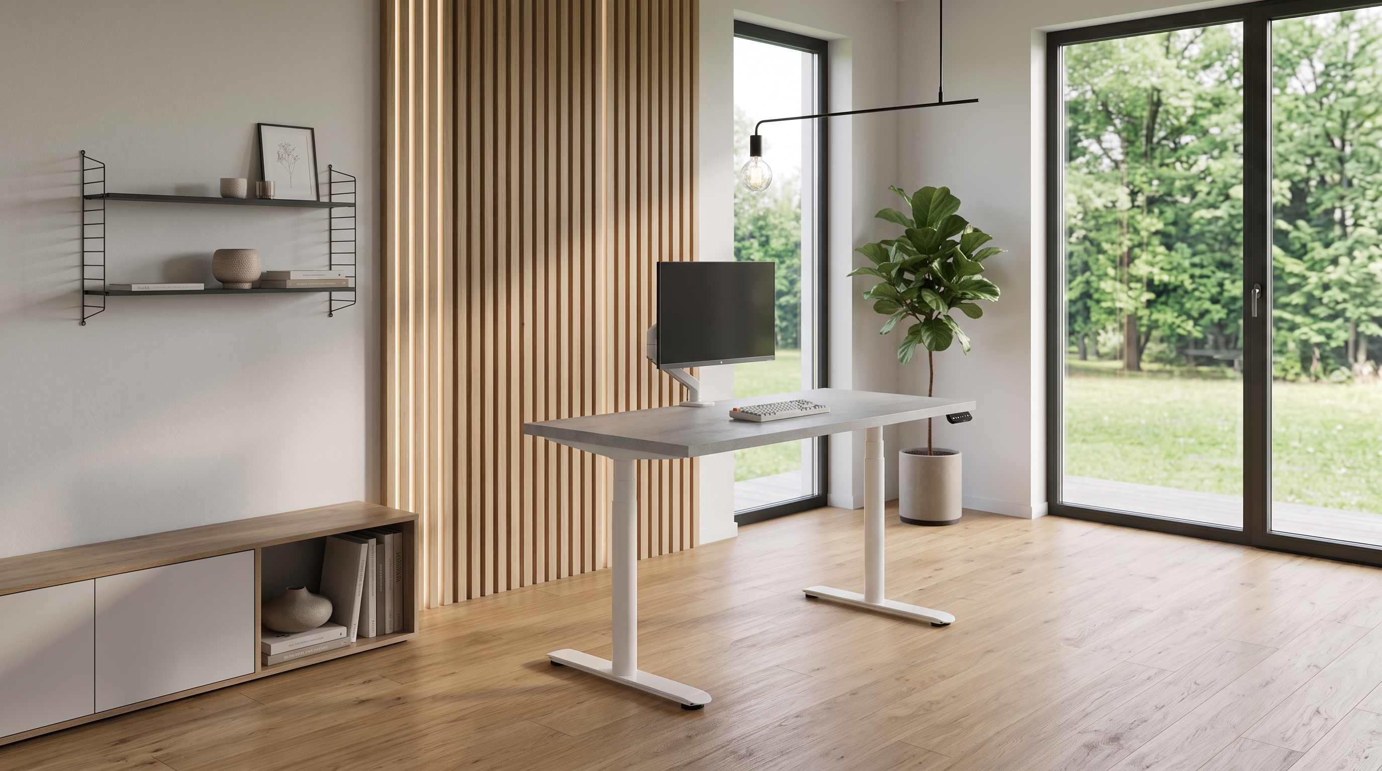 Adjustable table AdapDesk Smart 2 Motor Pro Max 36мм Smoky Gray, Snow White