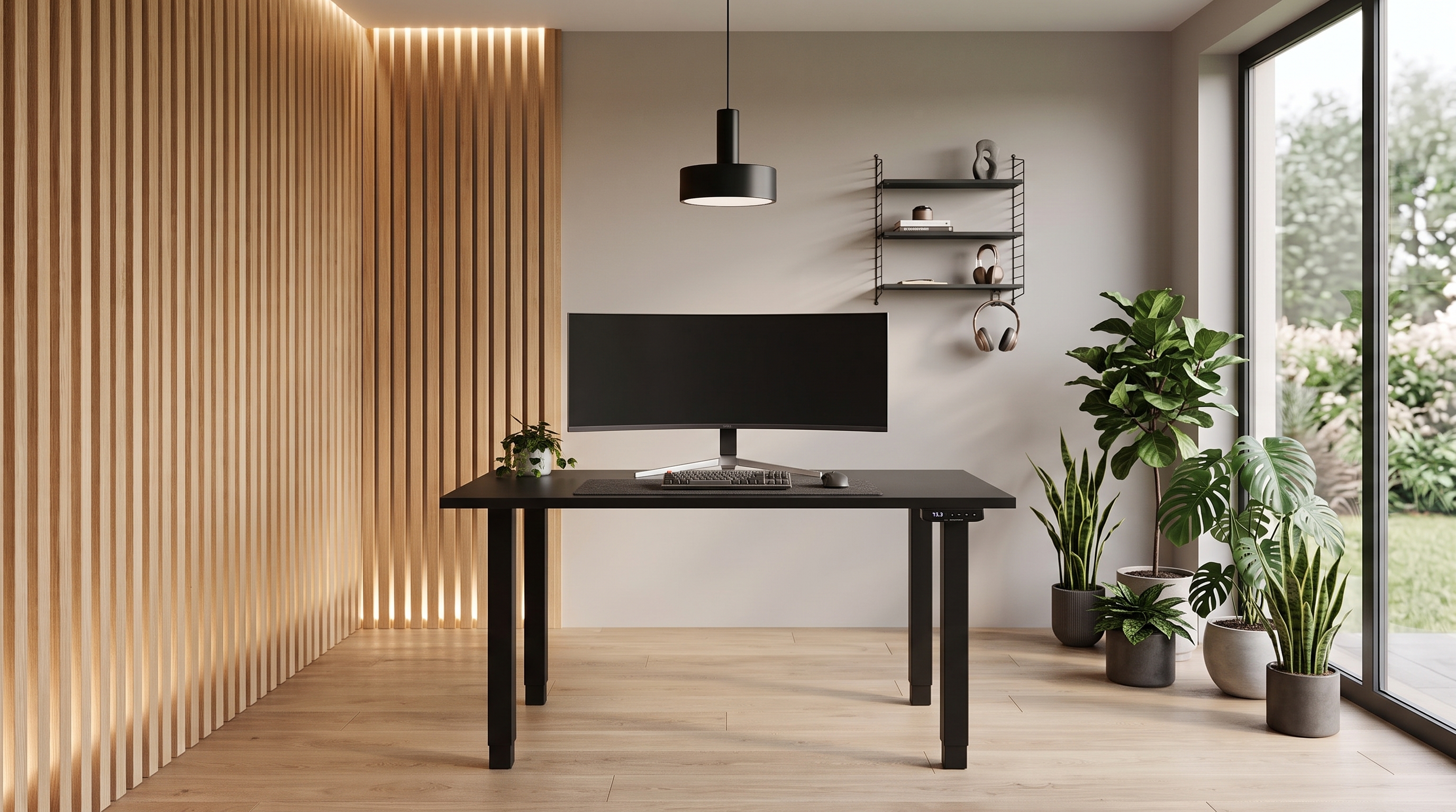 Регульований стіл AdapDesk Smart 4L 2 Motor 36 мм Deep Black, Space Black