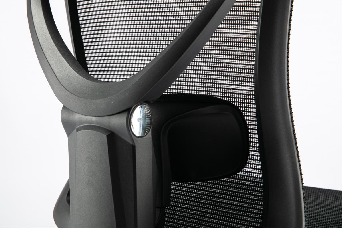 Крісло S1 Mesh Pro Max Senior ErgoChair Platinum Deep Black, фото 16