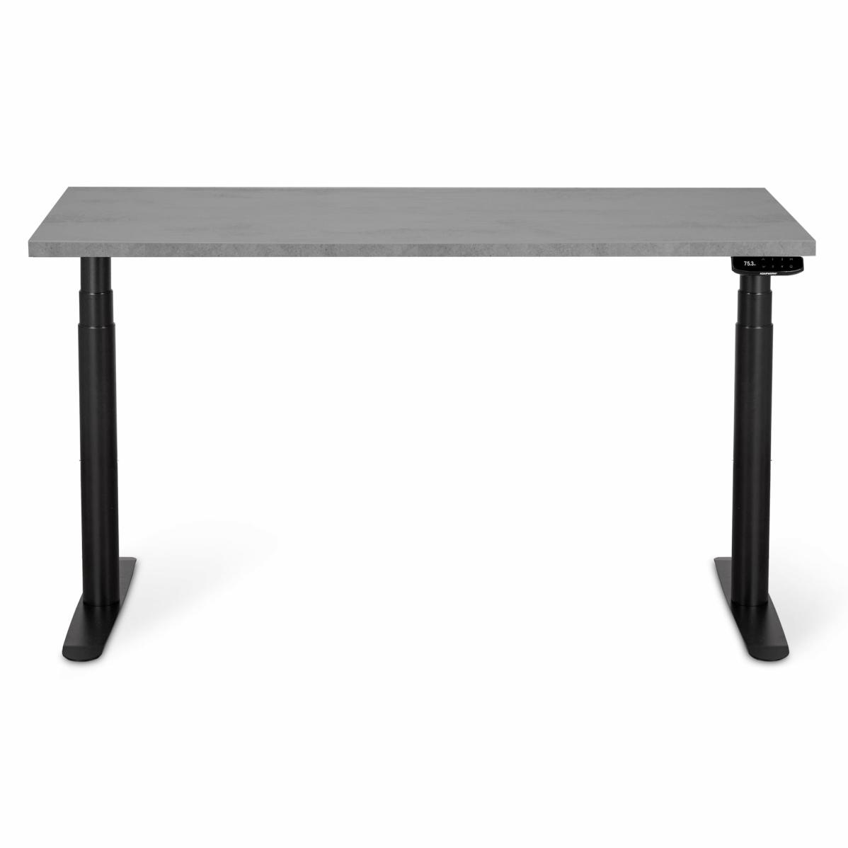 Регулируемый стол AdapDesk Smart 2 Motor Pro Max 36мм Smoky Gray, Space Black, фото 1