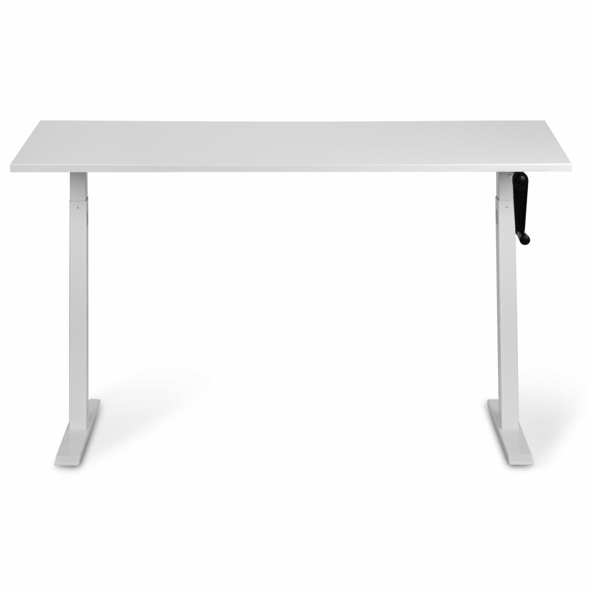 Регулируемый стол AdapDesk Smart Manual 18мм Crystal White, Snow White, фото 1
