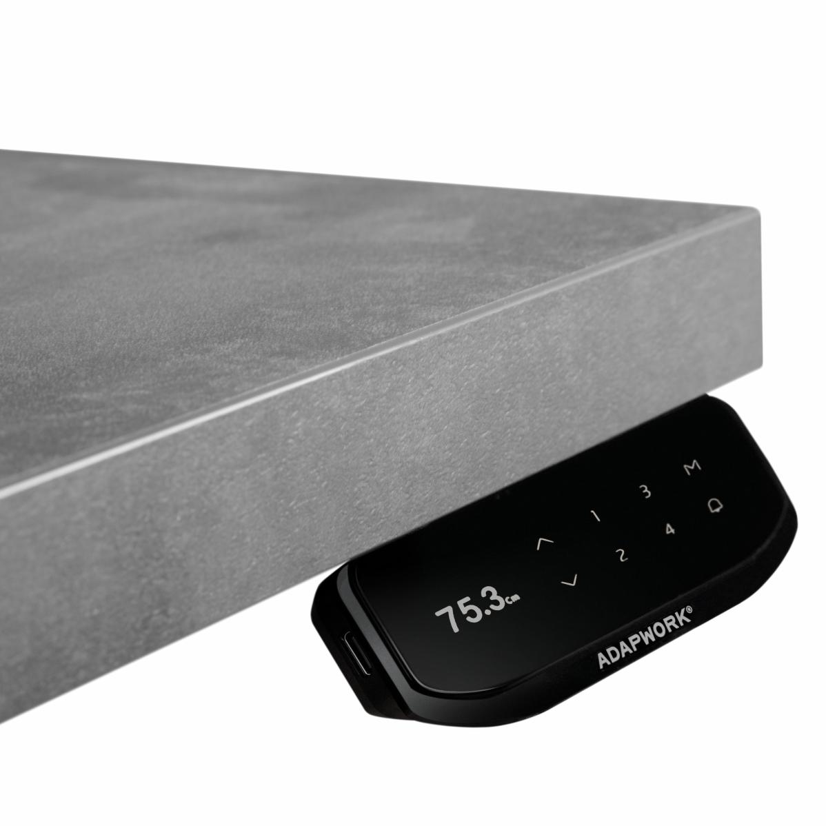 Регулируемый стол AdapDesk Smart 4L 2 Motor 36 мм Smoky Gray, Space Black, фото 2