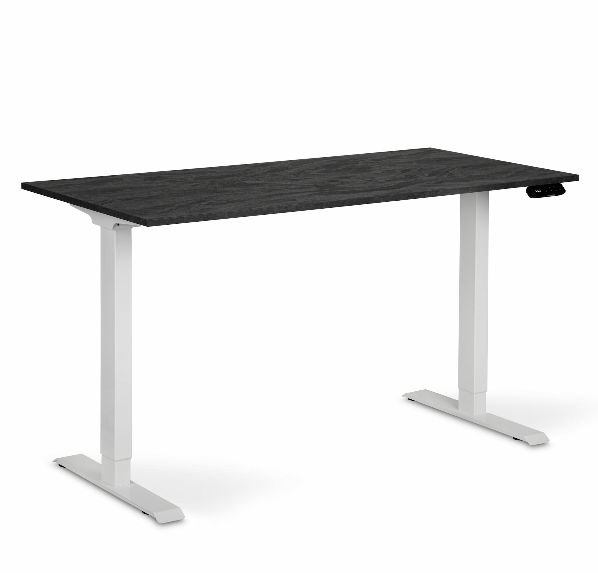 Регульований стіл AdapDesk Smart 1 Motor 18мм Carbon Black, Snow White, фото 1