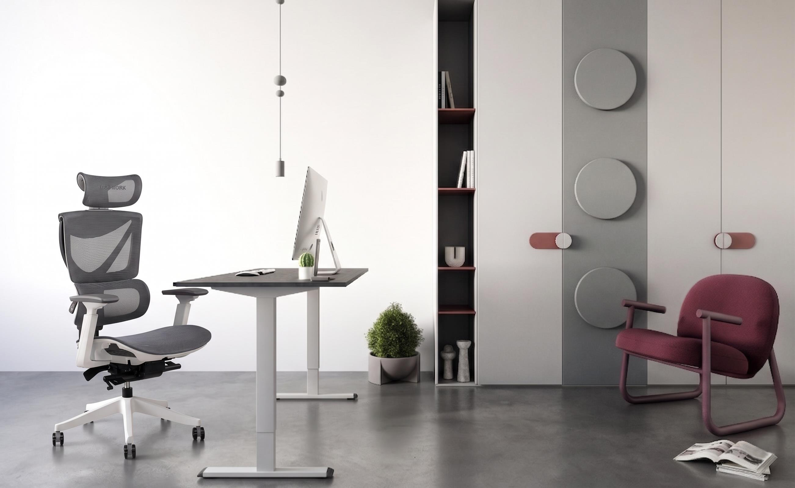 Крісло S3 Mesh Senior ErgoChair Alpine Grey