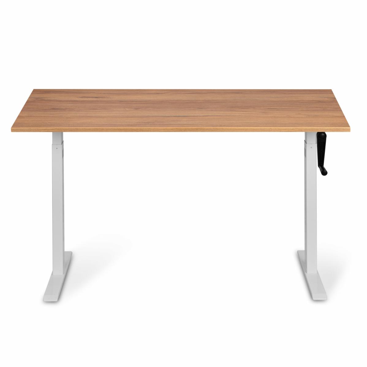 Регулируемый стол AdapDesk Smart Manual 18мм Golden Wood, Snow White, фото 7