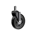 Комплект (5шт) прогумованих роликів CASTORS 65 Чорний