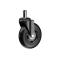 Комплект (5шт) прогумованих роликів CASTORS 65 Чорний, фото 1 mini