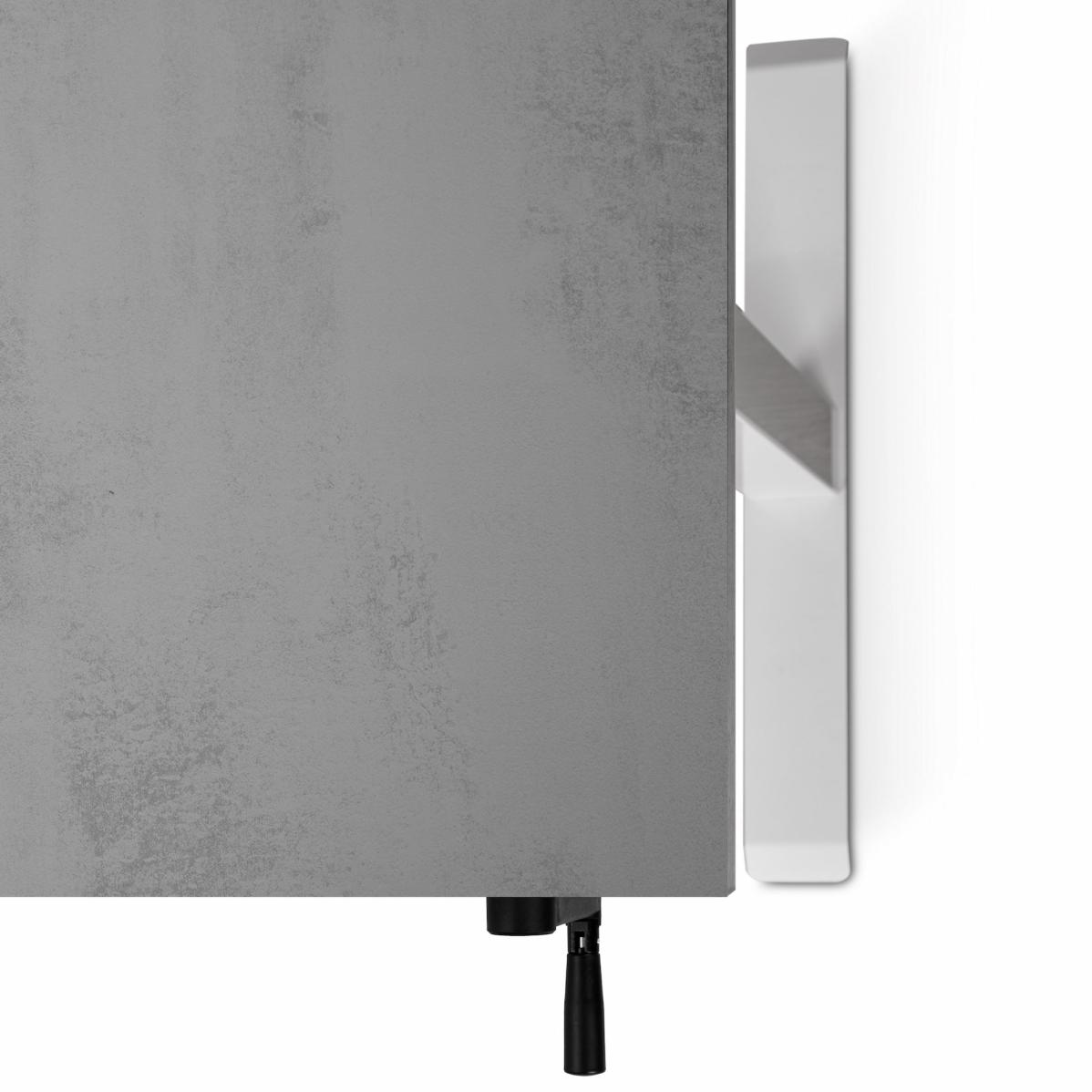 Регулируемый стол AdapDesk Smart Manual 18мм Smoky Gray, Snow White, фото 4