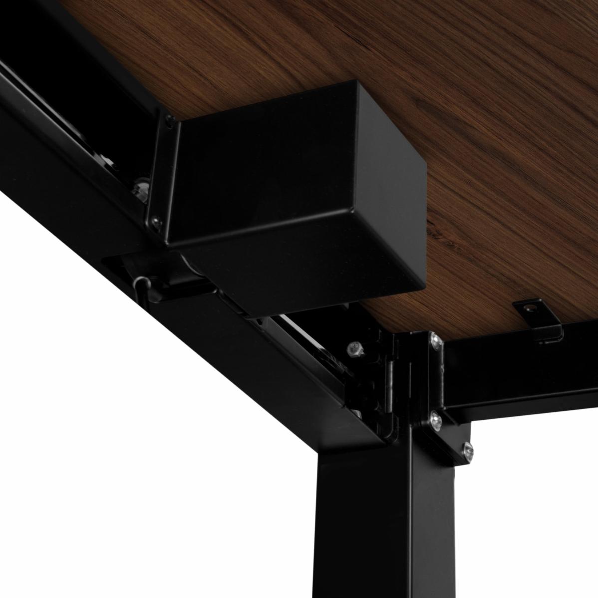 Регулируемый стол AdapDesk Smart 4L 2 Motor 36 мм Golden Wood, Space Black, фото 6