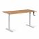 Регульований стіл AdapDesk Smart Manual 18мм Golden Wood, Snow White, фото 8 mini