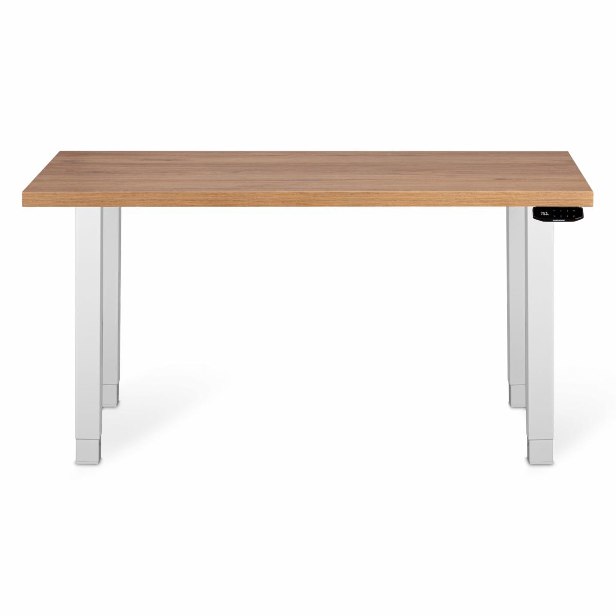 Регулируемый стол AdapDesk Smart 4L 2 Motor 36 мм Golden Wood, Snow White, фото 1