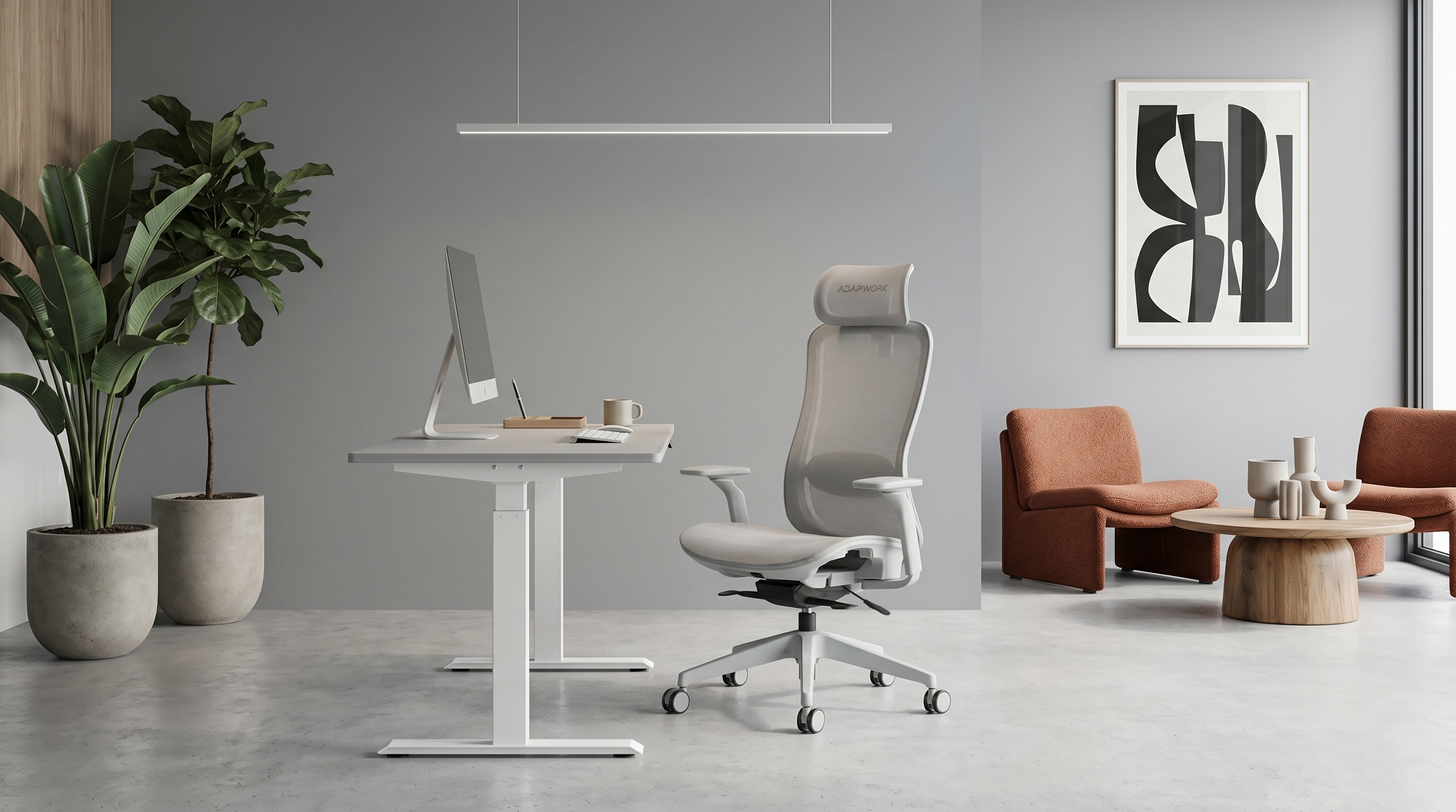 Крісло M4 Mesh Middle Ergochair Deep Grey