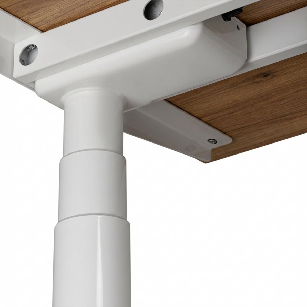 Регулируемый стол AdapDesk Smart 2 Motor Pro Speed 36мм Golden Wood, Snow White, фото 6