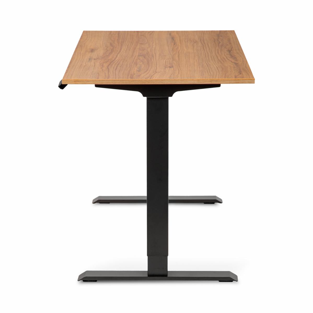 Регульований стіл AdapDesk Smart 2 Motor 18мм Golden Wood, Space Black, фото 3