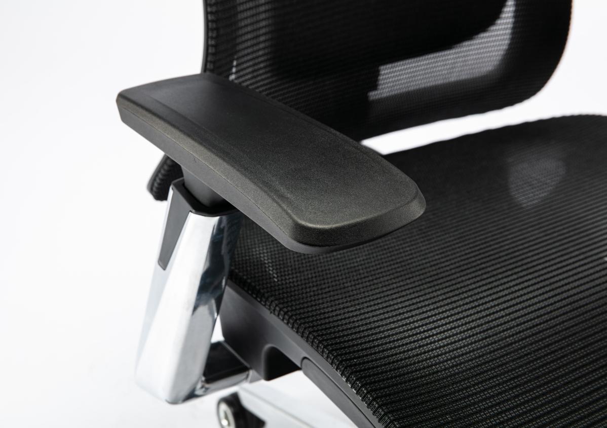 Крісло S1 Mesh Pro Max Senior ErgoChair Platinum Deep Black, фото 15