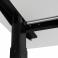 Регульований стіл AdapDesk Smart Manual 18мм Crystal White, Space Black, фото 6 mini