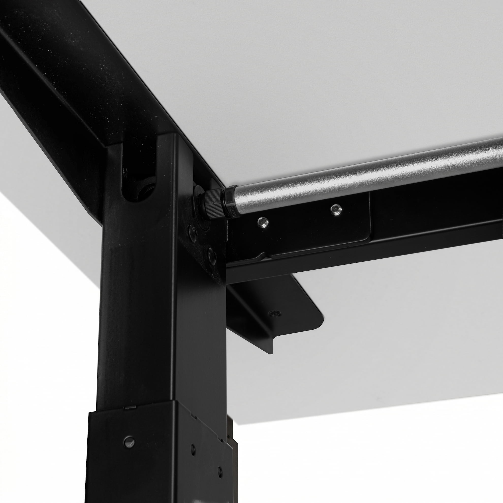 Регульований стіл AdapDesk Smart Manual 18мм Crystal White, Space Black, фото 6