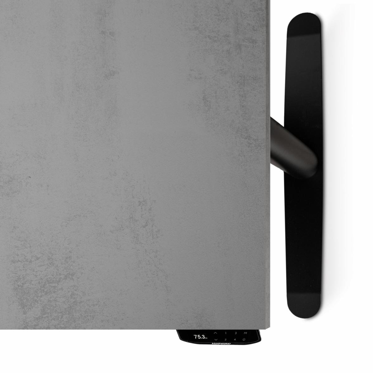 Регулируемый стол AdapDesk Smart 2 Motor Pro Max 36мм Smoky Gray, Space Black, фото 4