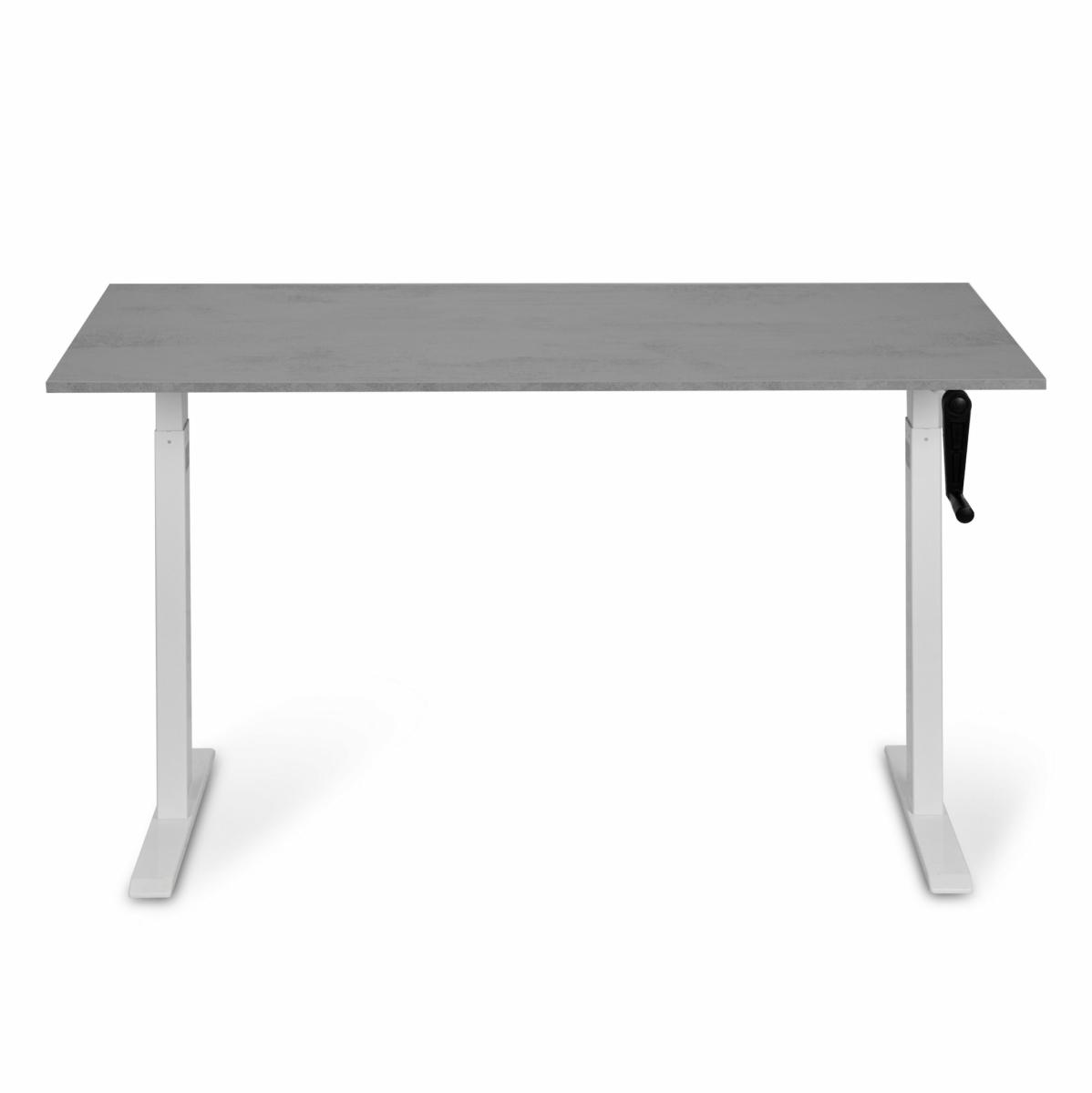 Регулируемый стол AdapDesk Smart Manual 18мм Smoky Gray, Snow White, фото 7